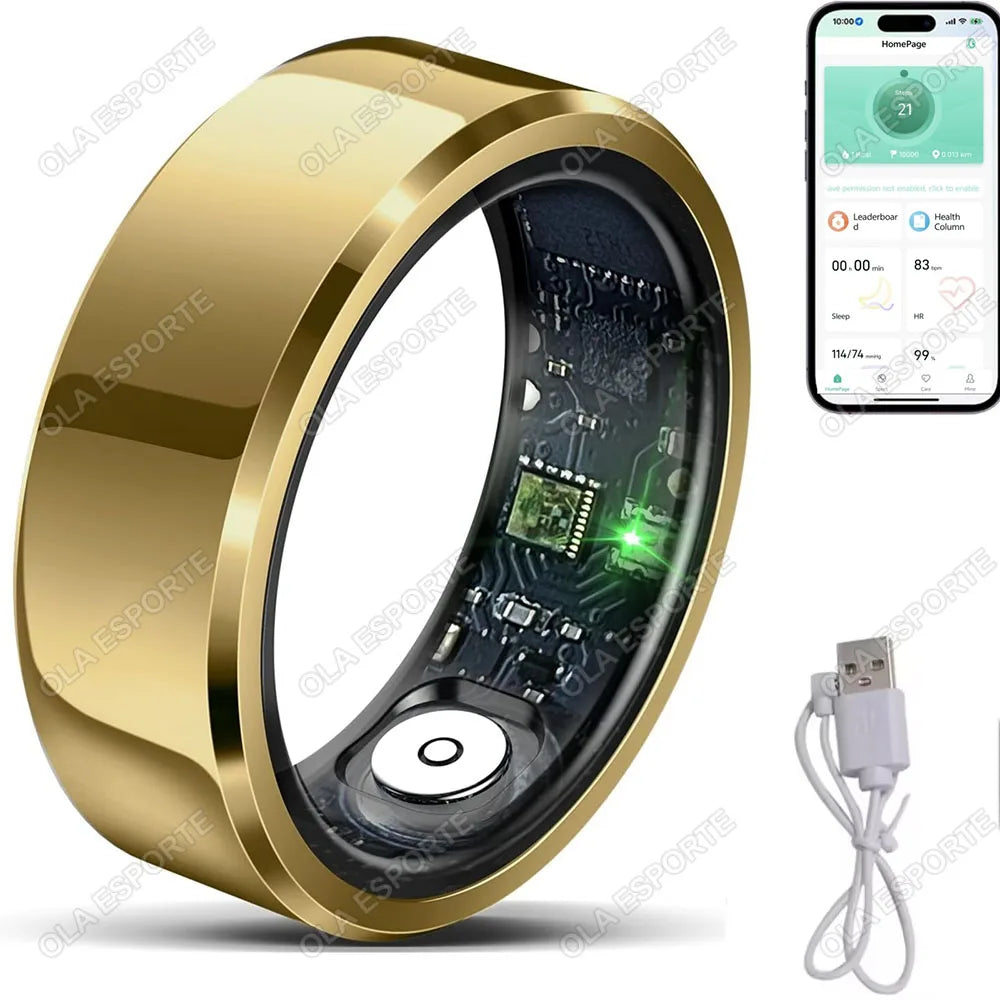 AURELIA Smart Ring – Schlaf-, Aktivitäts- & Fitness-Tracking | Blutdruck & Sauerstoff