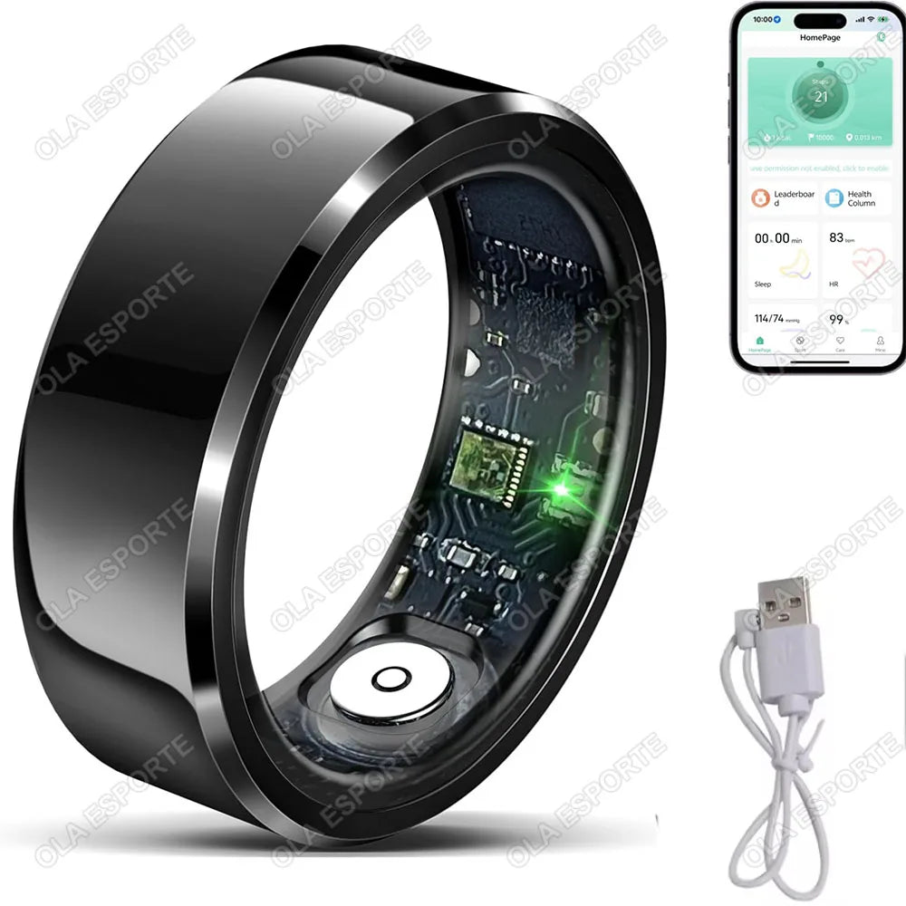 AURELIA Smart Ring – Schlaf-, Aktivitäts- & Fitness-Tracking | Blutdruck & Sauerstoff
