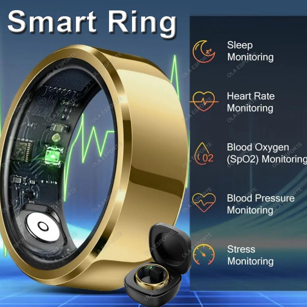AURELIA Smart Ring – Schlaf-, Aktivitäts- & Fitness-Tracking | Blutdruck & Sauerstoff